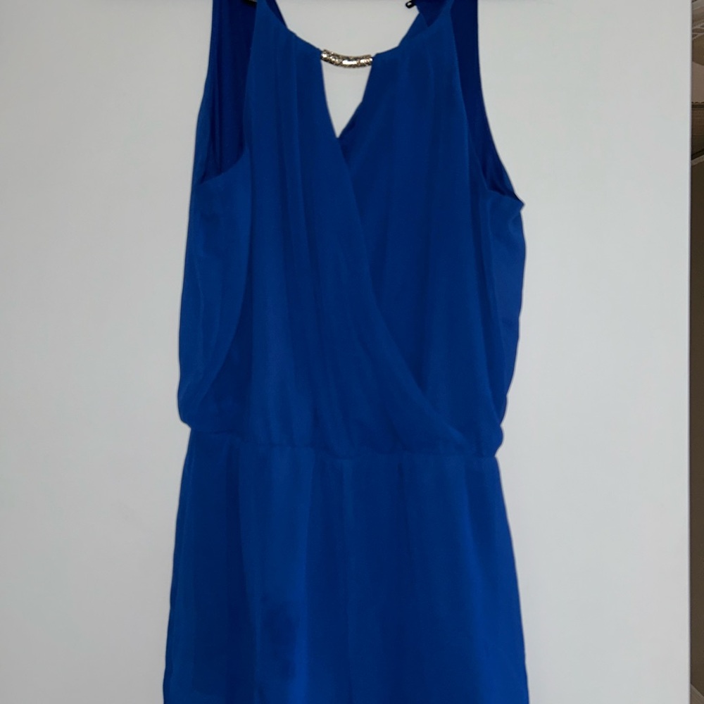 Elegant Blue Sleeveless romper